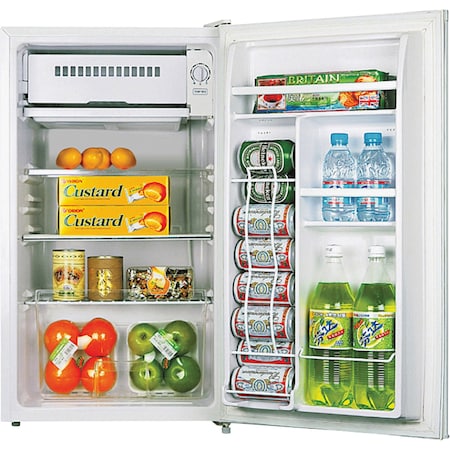 Lorell Compact Refrigerator, 3.2 Cubic Feet, White LLR72312